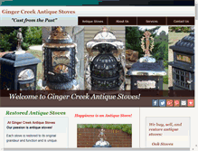 Tablet Screenshot of gingercreekstoves.com